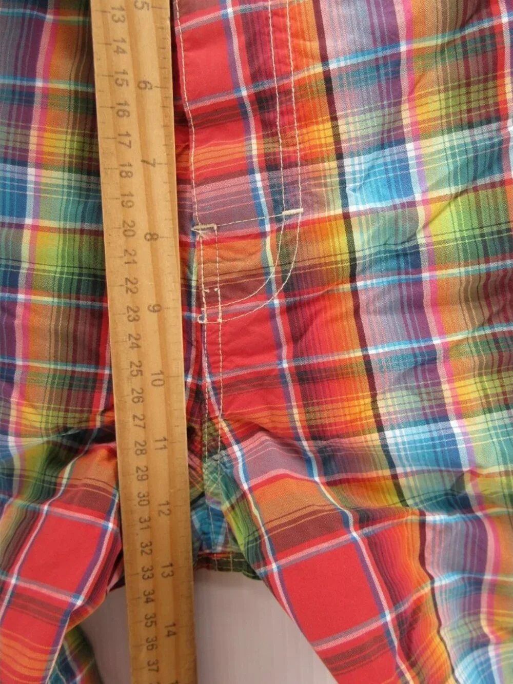 Polo Ralph Lauren Swim Trunks XXL Madras Plaid Board Shorts Colorful